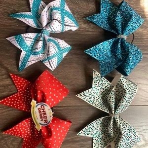 Rhinestone cheer bows